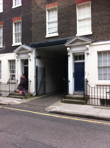 Entrance to Harpur Mews today