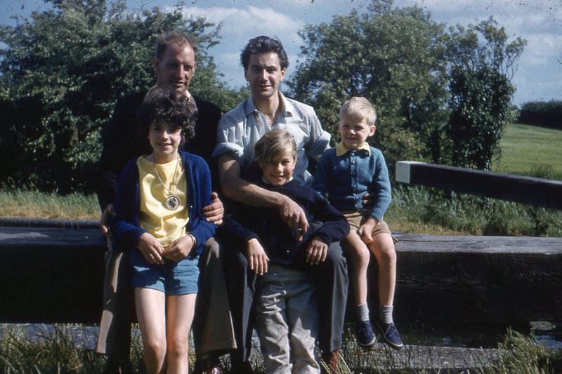Uncle Dave with his mate along with children Mary, Susan and Peter